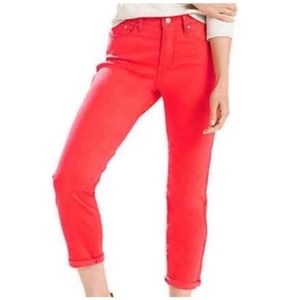 Lucky Brand Sweet ‘N Crop Red Jeans - Size 10/30